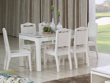 时尚现代客餐厅家具天然石