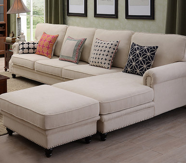 美式乡村地中海沙发单双三