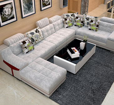 客厅组合布艺沙发茶几成套家具