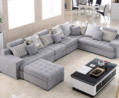 客厅家具布艺沙发组合现代简约转角